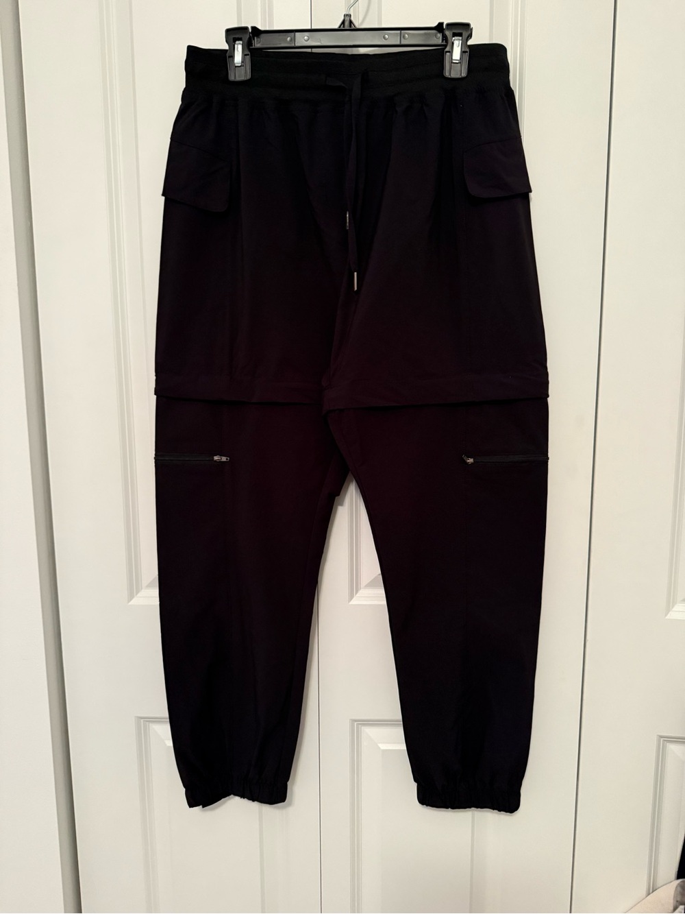 Women’s Black Cargo Jogger Pants - Casual Athletic Fit #2